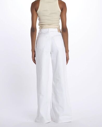 Scotch &amp; Soda - The Wave Wide Leg Jeans — Faded White    