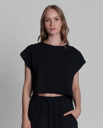Γυναικεία Κοντομάνικη Μπλούζα Collectiva Noir - Adelina