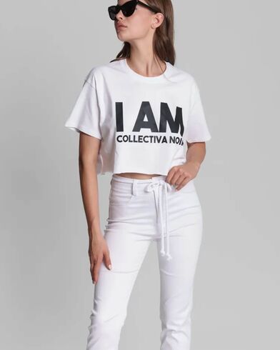 Γυναικεία Κοντομάνικη Μπλούζα Collectiva Noir - I Am Bold Crop