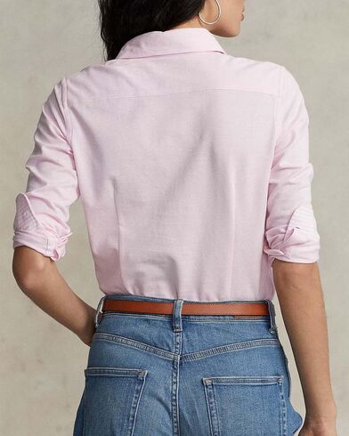 Women Shirt Polo Ralph Lauren Ls Heidi Skinny Long Sleeve 211664427002 650 pink   