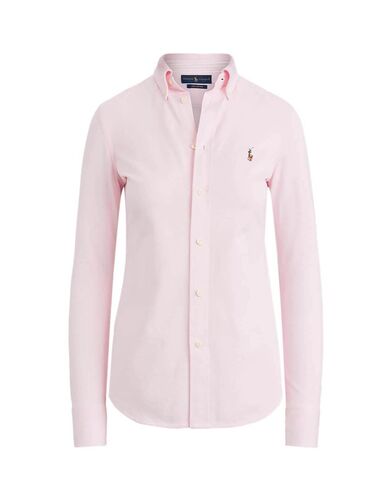 Women Shirt Polo Ralph Lauren Ls Heidi Skinny Long Sleeve 211664427002 650 pink   