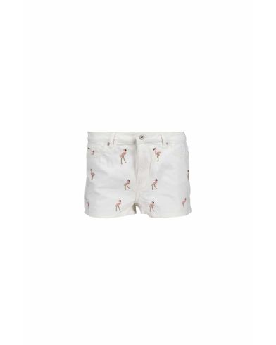 Only - Flamingo Embroidered Denim Shorts
