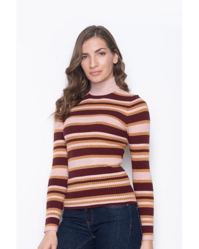 Only - Gianna Ls Highneck Rib Pullover