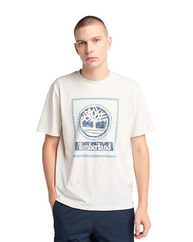 Ανδρική Κοντομάνικη Μπλούζα Timberland - Front Seasonal Stack Logo