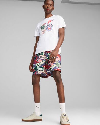 Puma - Wardrobe Ess Sports Legacy Aop Relaxed Shorts 6’’ Wv   