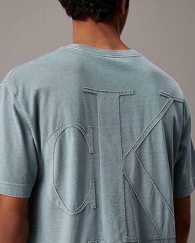 Ανδρική Κοντομάνικη Μπλούζα Calvin Klein - Bold Washed Ck Applique