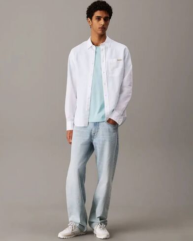 Ανδρικό Μακρυμάνικο Πουκάμισο Calvin Klein - Linen Cotton