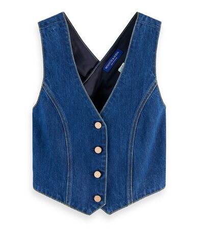 Γυναικείο Τζιν Γιλέκο Scotch &amp; Soda - Fitted — City Fresh