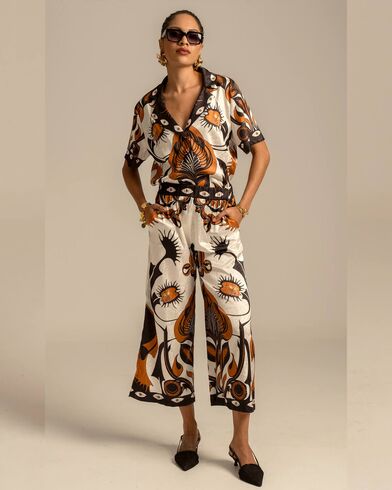 Peace And Chaos - Ornamental Pants - Jacquard   