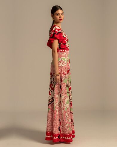 Peace And Chaos - Mandala Long Dress   