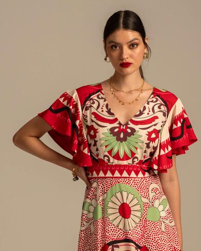 Peace And Chaos - Mandala Long Dress   