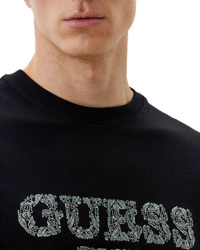 Ανδρική Κοντομάνικη Μπλούζα Guess - Ss Cn Guess Embro
