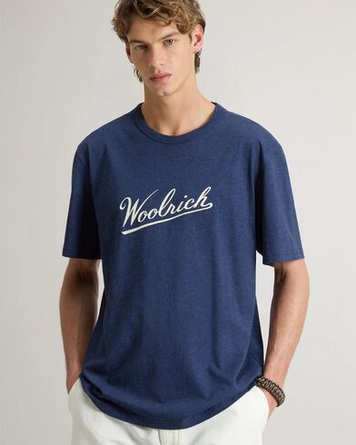 Woolrich - Mouline Jersey Logo T-Shirt   