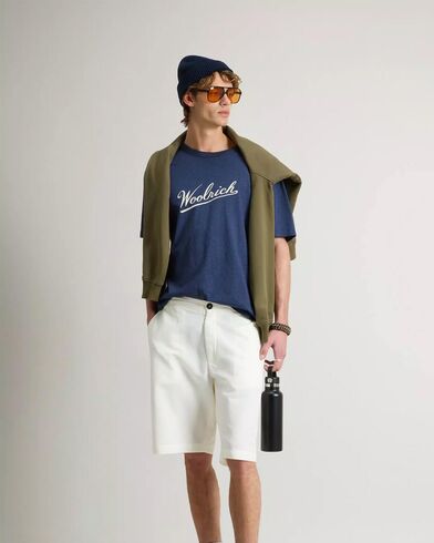 Woolrich - Mouline Jersey Logo T-Shirt   