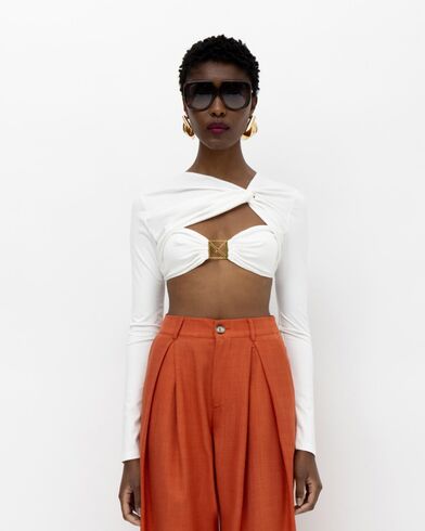 Mallory The label - Kioni Crop Top With Gold M   