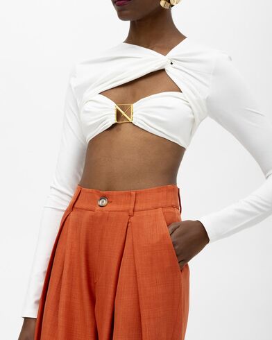 Mallory The label - Kioni Crop Top With Gold M   