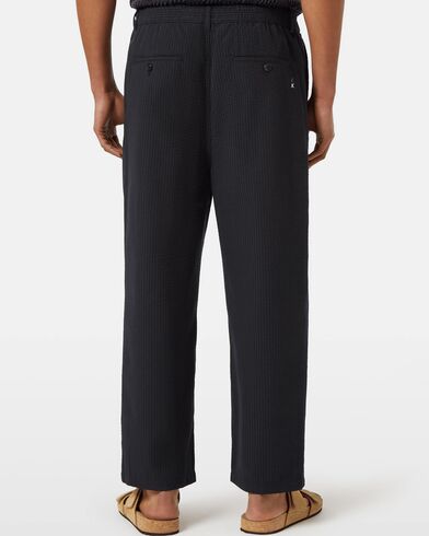 Scotch &amp; Soda - Pleated Relaxed Straight Cotton-Blend Seersucker Jogger  