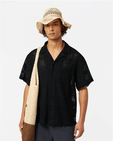 Scotch &amp; Soda - Crochet Short-Sleeved Relaxed-Fit Shirt   