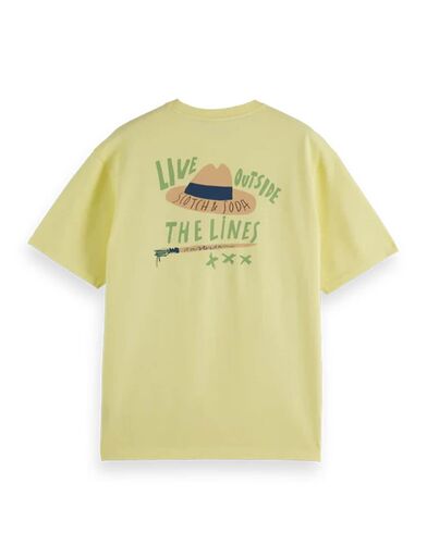 Ανδρική Κοντομάνικη Μπλούζα Scotch &amp; Soda - Relaxed-Fit Front And Back Artwork