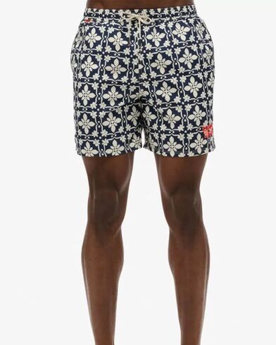 Ανδρικό Σορτς Μαγιό Superdry - D3 Ovin Tile Print 17