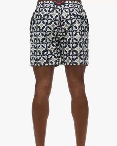 Ανδρικό Σορτς Μαγιό Superdry - D3 Ovin Tile Print 17