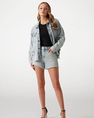 Γυναικείο Τζιν Σορτς Guess - Relaxed Midi