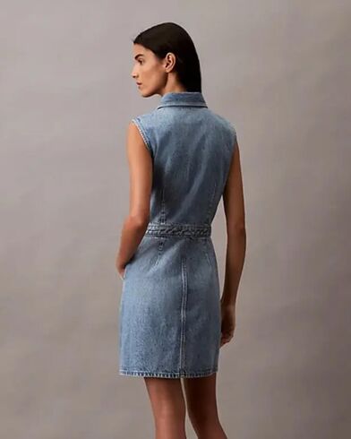 Calvin Klein - Slvlss Denim Truckerdress   
