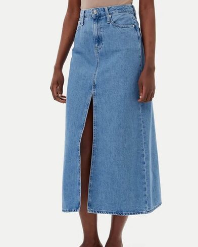 Calvin Klein - A-Line Maxi Denim Skirt   