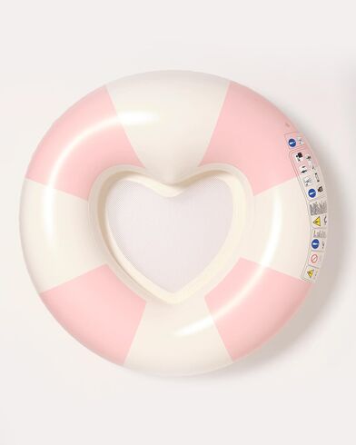Γυναικείο Φουσκωτό Στρώμα Θαλάσσης Sunnylife - Luxe e Ring Stole My Heart Pink Stripe