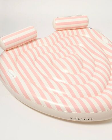 Unisex Φουσκωτό Στρώμα Θαλάσσης Sunnylife - Heart Lie-On Stole My Heart Pink Stripe