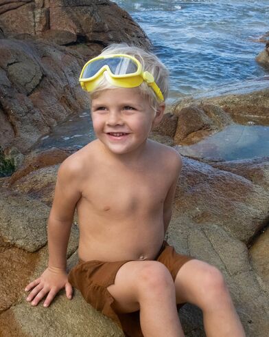 Παιδική Μάσκα Κολύμβησης Sunnylife - Salty the Shark Neon Yellow