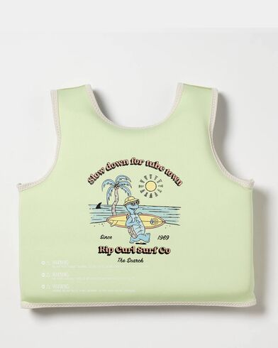 Sunnylife - Kids Swim Vest 3-6 Shred Turtle Aqua    