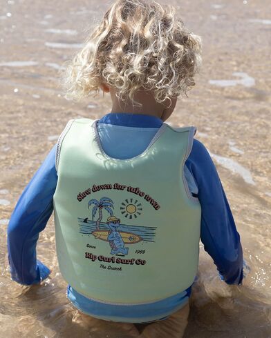 Sunnylife - Kids Swim Vest 3-6 Shred Turtle Aqua    