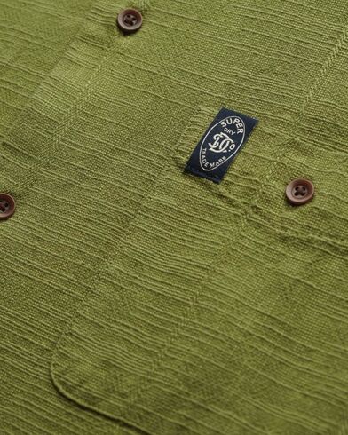 Ανδρικό Κοντομάνικο Πουκάμισο Superdry - D2 Stud Merchant Ss Textured