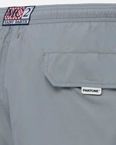 Mc2 Saint Barth - Lighting Pantone-Swimshort-15 Grey Pnt   