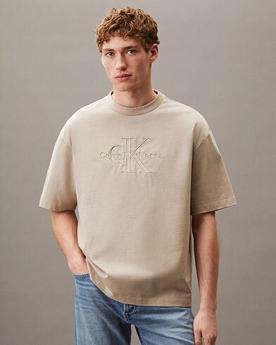 Ανδρική Κοντομάνικη Μπλούζα Calvin Klein - Ss Hi Low Emb 16S Jersey