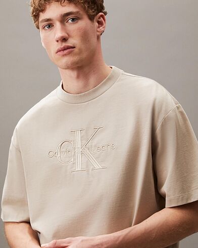 Ανδρική Κοντομάνικη Μπλούζα Calvin Klein - Ss Hi Low Emb 16S Jersey