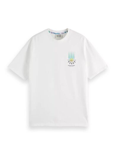 Ανδρική Κοντομάνικη Μπλούζα Scotch &amp; Soda - Relaxed-Fit Front And Back Artwork