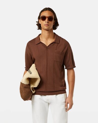 Ανδρική Κοντομάνικη Polo Μπλούζα Scotch &amp; Soda - Relaxed Fit Knitted