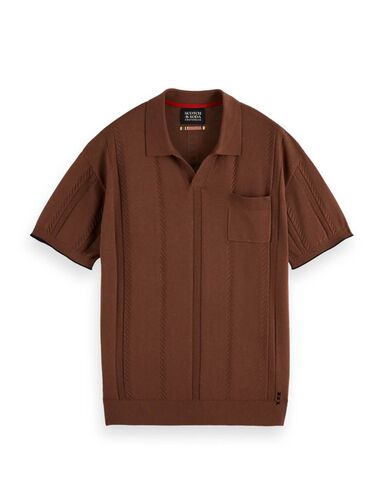 Ανδρική Κοντομάνικη Polo Μπλούζα Scotch &amp; Soda - Relaxed Fit Knitted