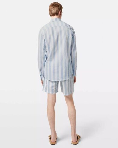 Ανδρικό Μακρυμάνικο Πουκάμισο Scotch &amp; Soda - Yarn-Dyed Linen Blend Striped