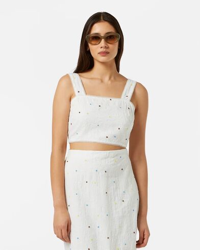 Scotch &amp; Soda - Beaded Crop Top   