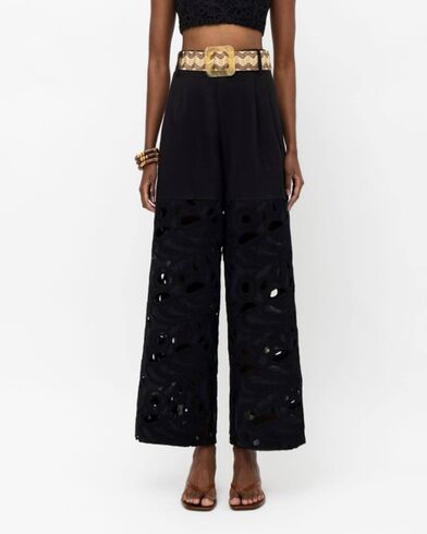 Γυναικείο Παντελόνι Mallory The label - Cape Semi Sheer Crochet