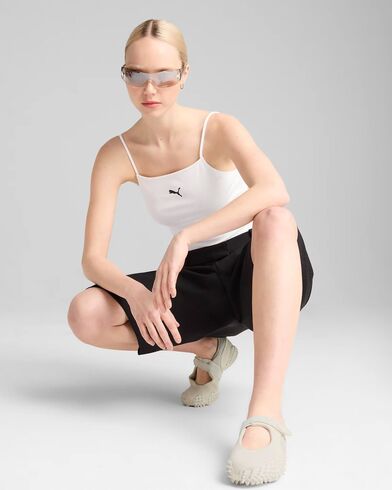 Γυναικεία Αμάνικη Μπλούζα Puma - Wardrobe Ess Ribbed