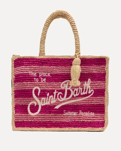 Γυναικεία Τσάντα Mc2 Saint Barth - Colette Raffia-Stripes Multic 2132 Emb