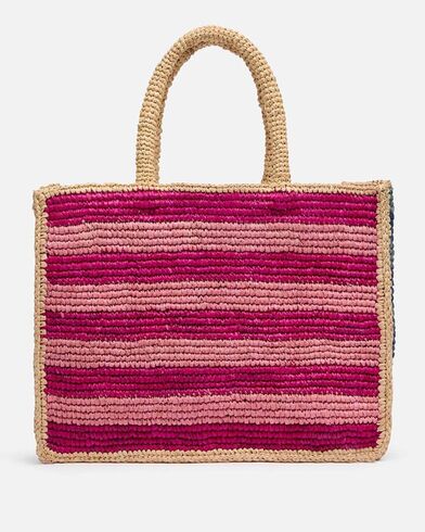 Γυναικεία Τσάντα Mc2 Saint Barth - Colette Raffia-Stripes Multic 2132 Emb