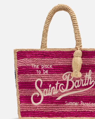 Γυναικεία Τσάντα Mc2 Saint Barth - Colette Raffia-Stripes Multic 2132 Emb