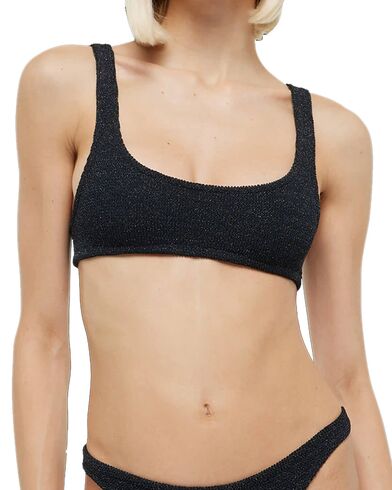 Mc2 Saint Barth - Pamy W-Crinkle Low Neckline Bralette Bikini Top-Crinkle Lurex 00  