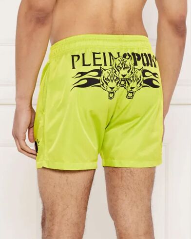 Ανδρικό Σορτς Μαγιό Philipp Plein - Tiger Flame Medium