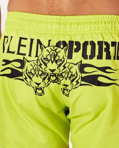 Ανδρικό Σορτς Μαγιό Philipp Plein - Tiger Flame Medium